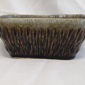 Roseville Brown/Tan Drip Glaze R.R.P. Co Ceramic Planter